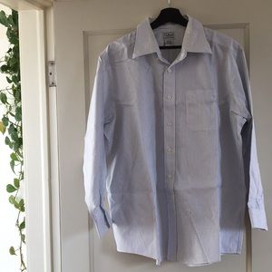 LL Bean Blue Stripe Button Down